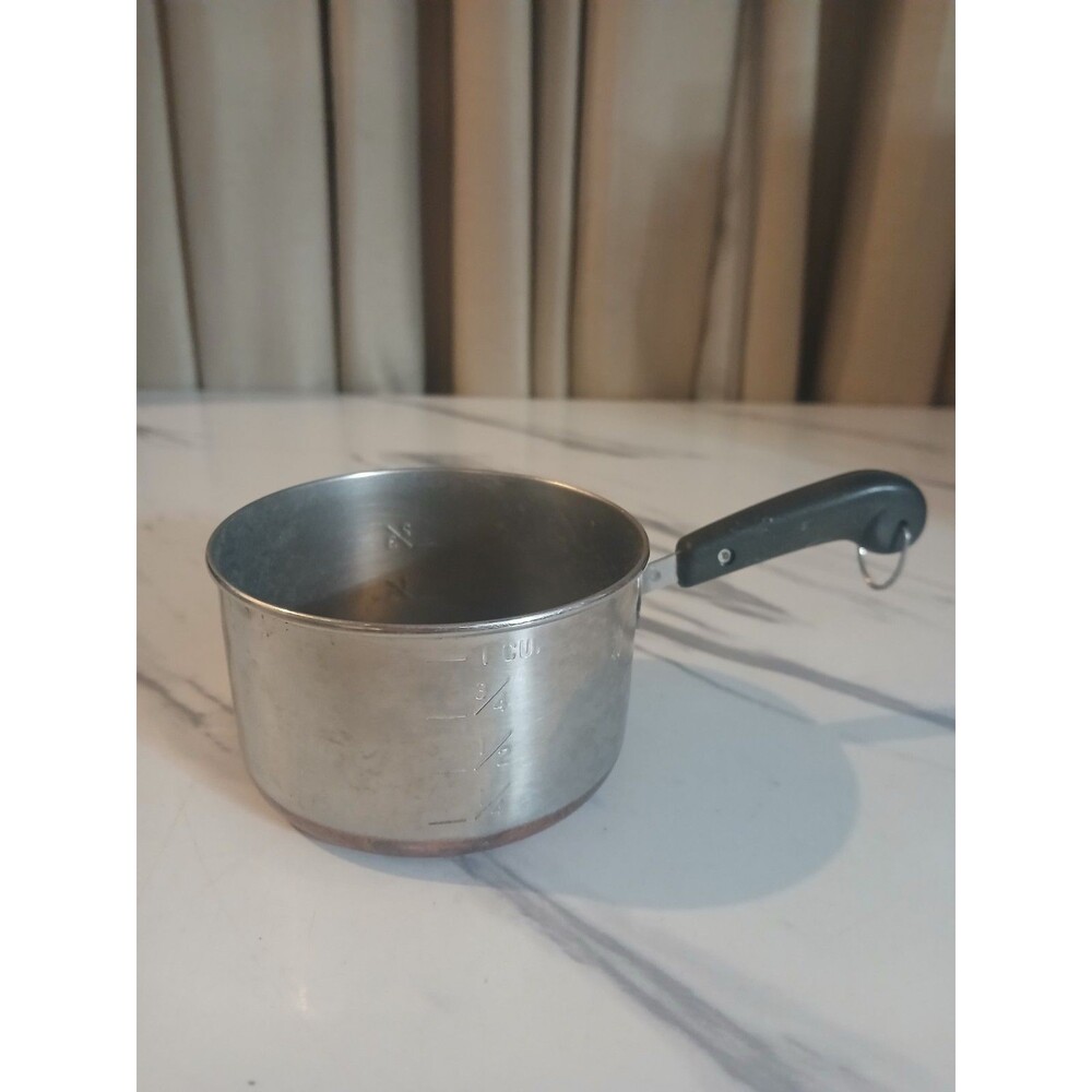 Vintage Revere Ware 1 Cup Measuring Pan Mini Melting Pot Copper Bottom